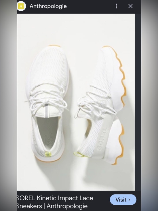 Sorel Shoes - New Sorel White Kinetic Impact Sneakers Yellow 
 7.5 $228 Anthropologie shoes